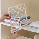 Closet Shelf Dividers Wardrobe Clothes Organizer Partition Shelves (White) Newly