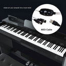 USB IN-OUT MIDI Interface Cable Converter PC to Music Keyboard Adapter Cord