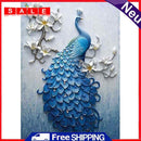 5D DIY Full Drill Diamond Painting Blue Peafowl Cross Stitch Embroidery Home Whale