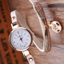 Fashion Luxury Rhinestone Bracelet Women Top Quartz Casual Watch White