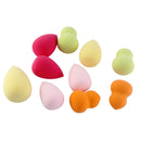 10pcs Mini Makeup Sponge Cosmetic Face Foundation Powder Puffs Wet Dry Dual Use
