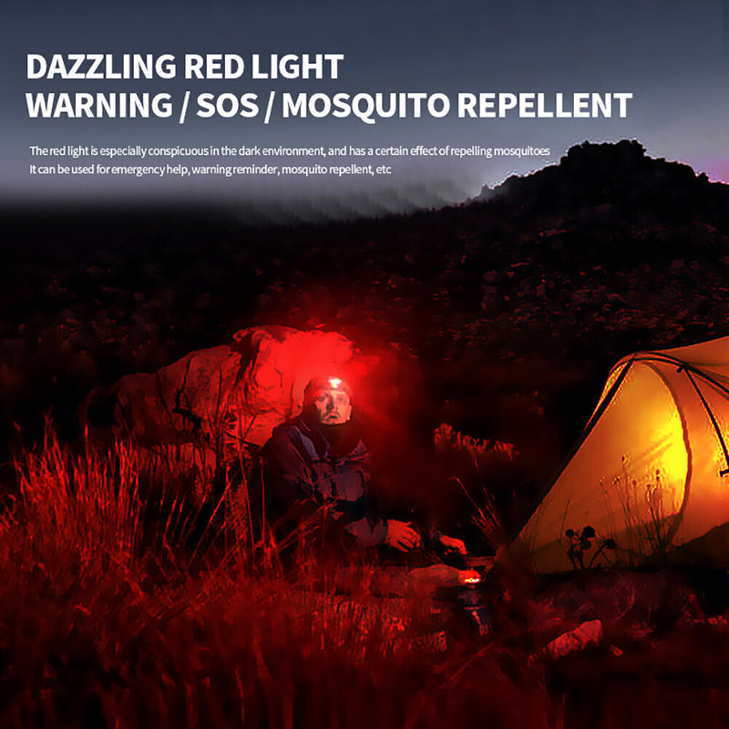 Waterproof XPE LED Headlamp 4 Speed 400lm Headlamp for Running Camping Ange