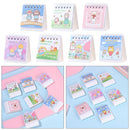 Scheduler Portable Yearly Agenda Mini Cute Desk Calendar Desktop Ornaments