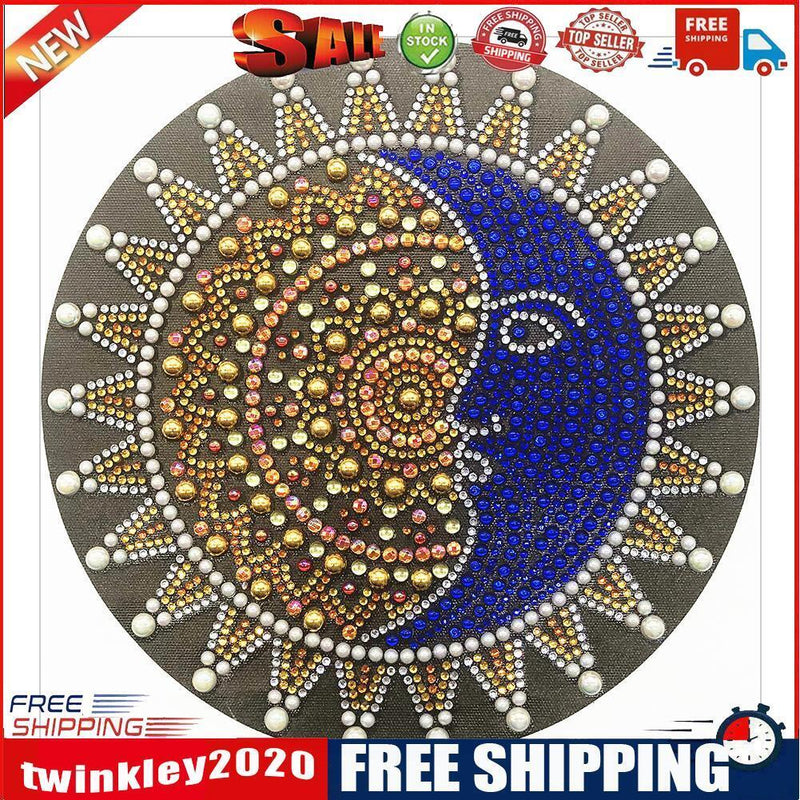 5D DIY Special Shaped Diamond Painting Moon Face Cross Stitch Mosaic Kits