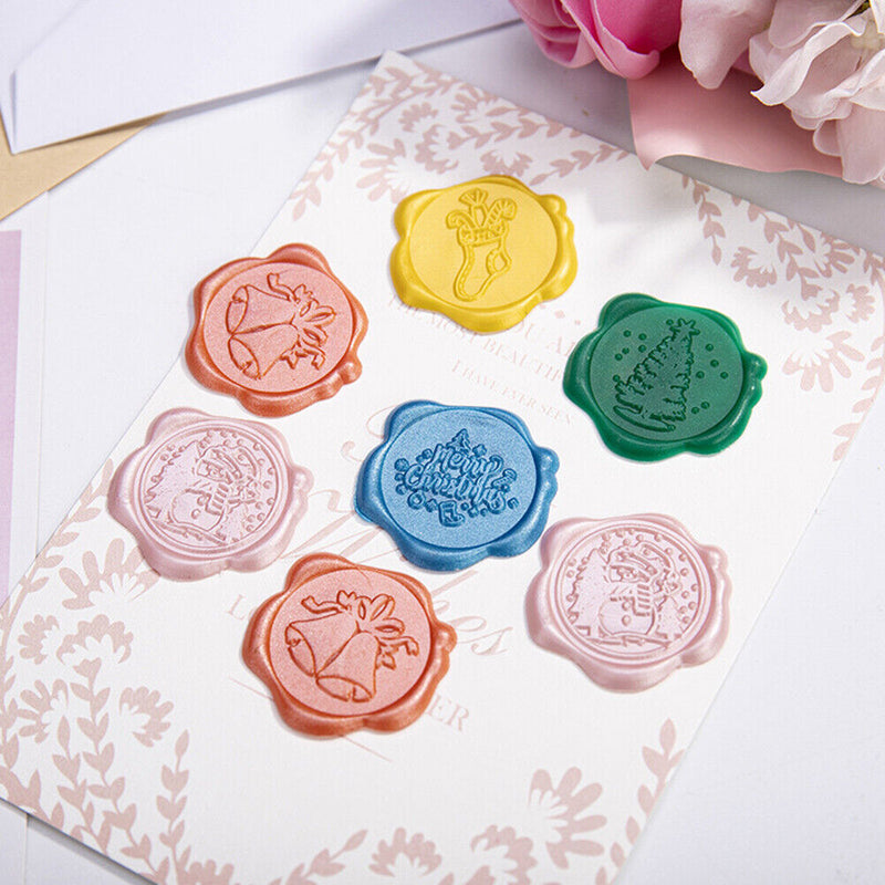 Seal Stamp Set Christmas Series Wax Seal Tools for Birthday Invitations Ornament