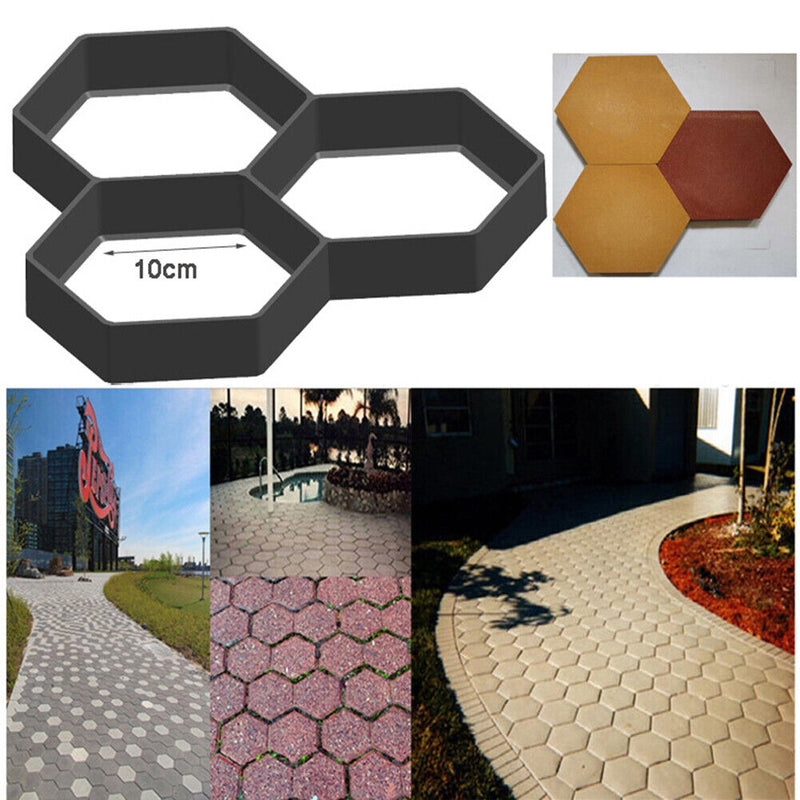 Garden Walk Pavement Mold DIY Manual Paving Tool Cement Brick Stone Road Bl