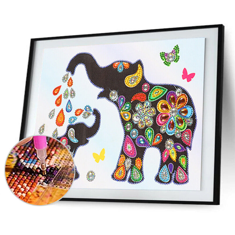 Diamond Painting Little Elephant Partial Special Rhinestone Picture (UP061)