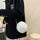 #A Women Round Shoulder Bags Ball Shaped PU Leather Small Purse Phone Crossbody