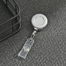 ID Name Card Anti-Lost Clip Metal Key Ring Retractable Badge Holder Lanyards