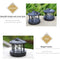 Solar LED Light Rotating Lighthouse Landscape Lamp Garden Decoration (A) Newly