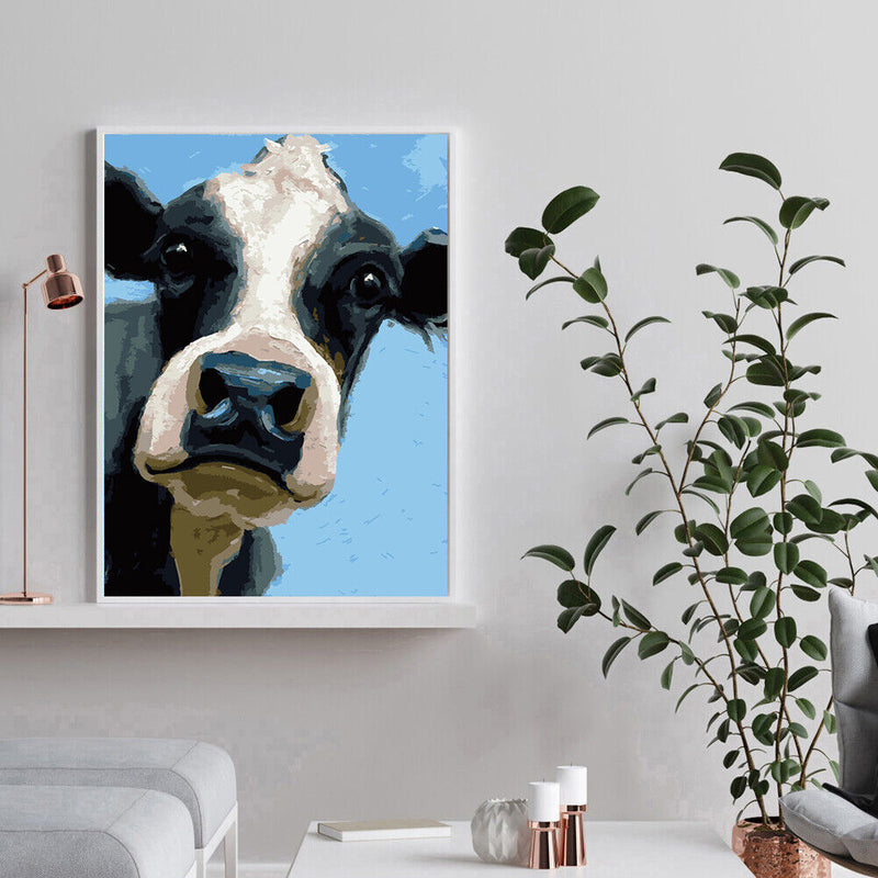 Oil Paint Cattle By Numbers Coloring Picture Digital
