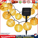 LED Solar String Light Outdoor Hanging Lantern Fairy Lamp Garden Decor (B) Newly