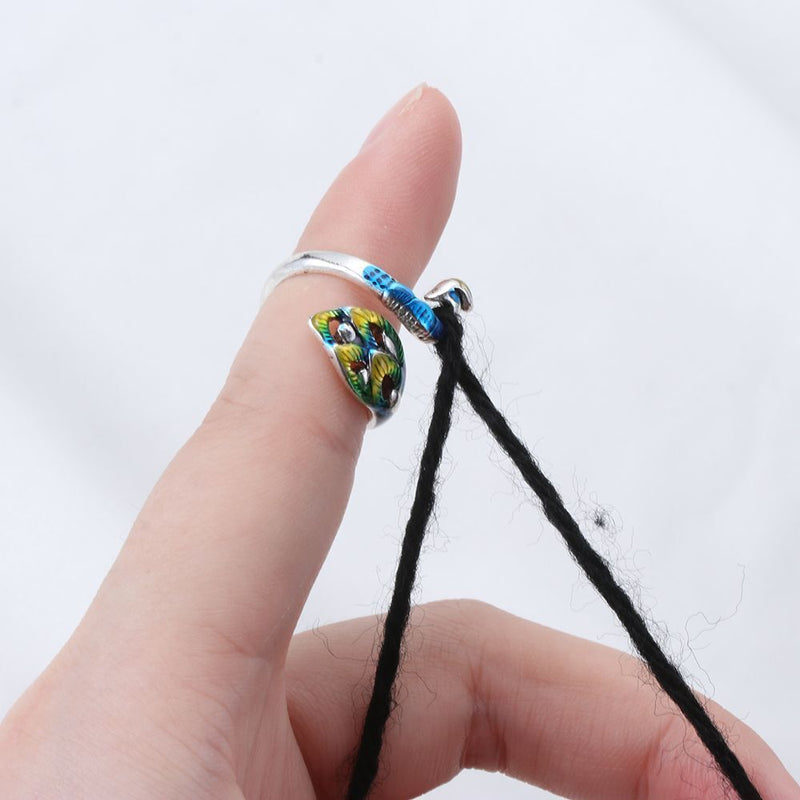 Wear Knitting Tools Knitting Loop Sewing Accessories Crochet Ring Yarn Guides