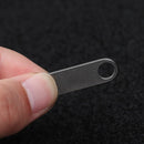 EDC Multi Tool Keyring Pendant DIY Name Tag Titanium Plate Anti-Lost Pet