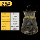Outdoor Steel Fish Storage Basket Fishing Lobster Trap Cage Fish Accessories