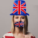 Cap Parade Party Props Fancy Dress Accessories Union Jack Hat Queen Jubilee