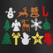 Non-Woven Elk Snowflake Snowman Christmas Tree Pendant Ornaments Xmas Decor