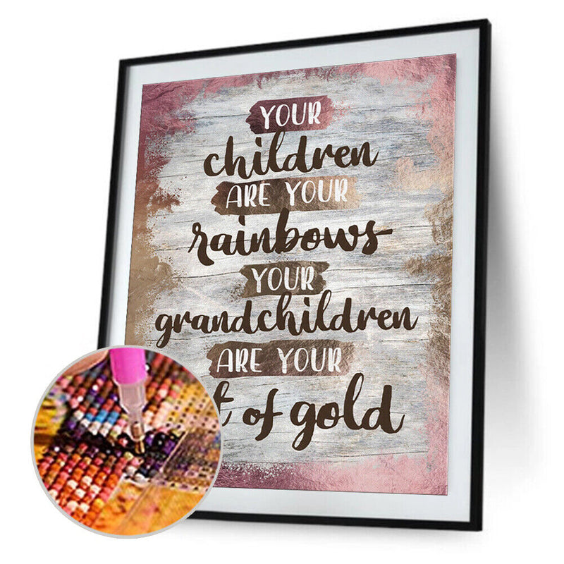 5D Diamond Painting Mosaic Cross Stitch Home Decor (LG025 Your Children)