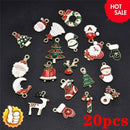 20x Alloy Enamel Mixed Christmas Pendants Decor Craft DIY Making Jewelrys hot.