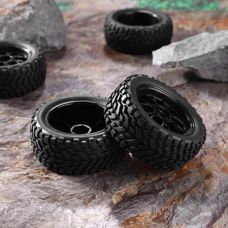 4pcs Rubber Tire On Road RC Racing Car Wheel for 1/10 Hsp Redcat RC Crawler