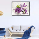5D Diamond Painting DIY Lavender Partial Round Drill Mosaic Picture Wall Decor