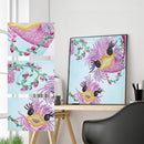 5D DIY Partial Special Shaped Drill Diamond Painting Big Eye Bird Wall Art Craft