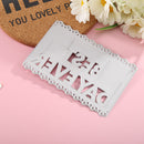 Embossing Handicraft Cutting Dies Letters Decorative Template for Birthday Cards