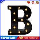 Letters LED Night Lights Alphabet Symbol Sign Lamp Home Wedding Decor (B)