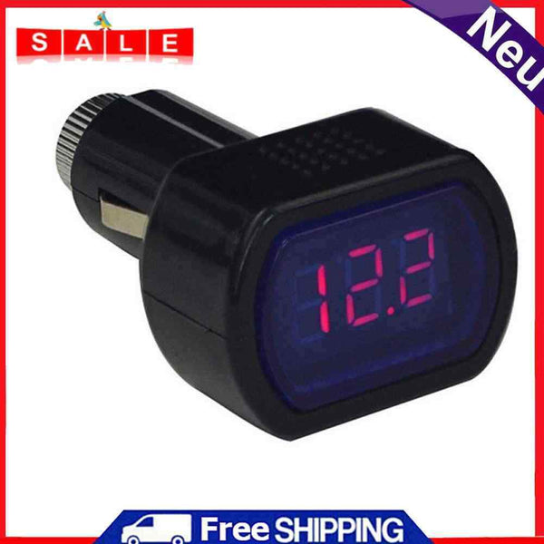Mini LED Digital Car Vehicle Battery Voltage Meter Tester Automobile Cigarette