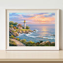 Oil Paint By Numbers Picture DIY Painting Ocean View Painting Kit Artwork