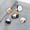 Cute Cat Bag Lapel Pin Cartoon Brooch Enamel Pin Badge DIY Decoration