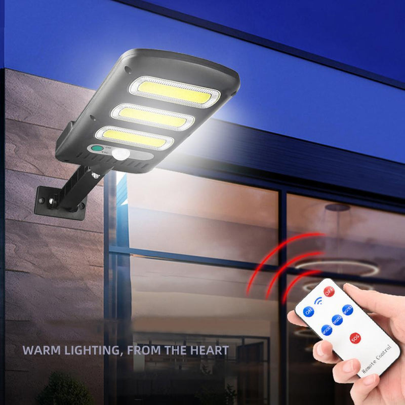 Solar Street Lights Motion Sensor for Outdoor Patio (with Remote Control)