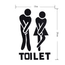 Removable Bathroom Door Wall Stickers Man Woman Toilet Sign Paste Newly