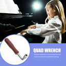 Wood Handle Piano Tuning Hammer Tip String Pin Wrench Tuner Spanner Repair