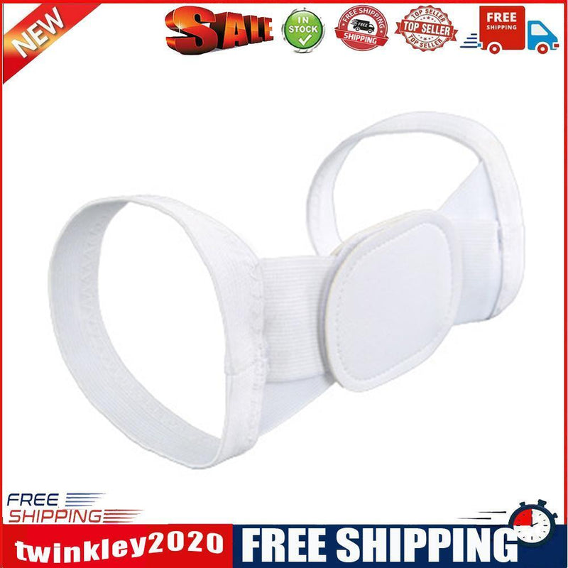Adjustable Clavicle Posture Corrector Back Brace Lumbar Support (White)