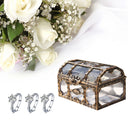 Pirate Treasure Box Crystal Jewelry Trinket Keepsake Transparent Chest Organizer