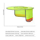 Summer Covers Hard Hat Neck Shield Sun Visor Protection (2pcs Orange)