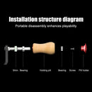 Fishing Reel Handle Knob DIY Cork Grip Replacement for Baitcasting (Red) Newly