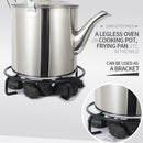 Mini Portable Stove Rack Iron Stand Stove Bracket Holder Outdoor 2Q6W Black N6H5