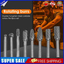 8pcs 6mm Shank Wood Carving Grinding Rotary File Multi Tools with Storage Bag