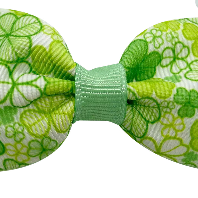 Dog Bow Tie - Adorable Dog Cat Irish Lucky Shamrock Collars for St. Patricks