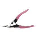 Manicure Cutter Clipper False Nail U One Word Cut Stainless Steel (Pink) Newly