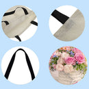 Flowers Printed Shoulder Shopping Bag Casual Large Tote Handbag