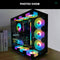 COOLMOON Yuhuan 140mm Cooling Fan Mute RGB Light 6Pin Desktop Computer Cooler