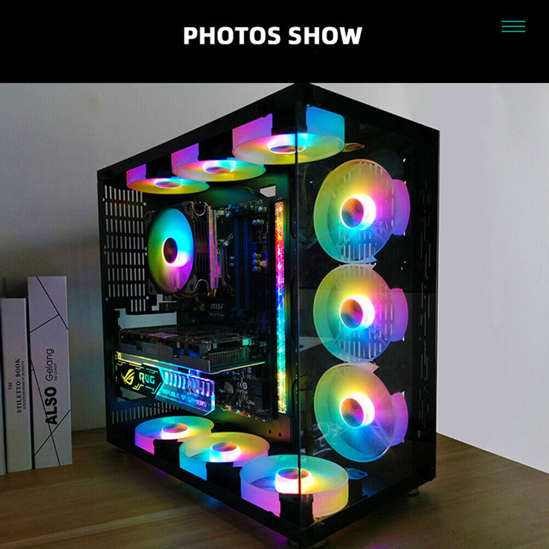 COOLMOON Yuhuan 140mm Cooling Fan Mute RGB Light 6Pin Desktop Computer Cooler