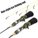 LEO Telescopic Fishing Rod Baitcasting Ice Fishing Travel Sea Pole (60cm) Newly