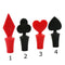 Wine Keeper Plug Sealer Poker Shaped Wine Stoppers Red Wine Bottle Cap Silicone