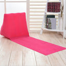 Inflatable Beach Mat Camp Lounger Back Pillow Triangle Cushion (Rose Red) Newly