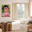 DIY Diamond Painting Kits Full Round Drill Curly Hair Girl Home Decoration