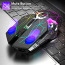 X13 2.4GHz Wireless Gaming Mouse USB Backlight Mice for PC (Star Black)